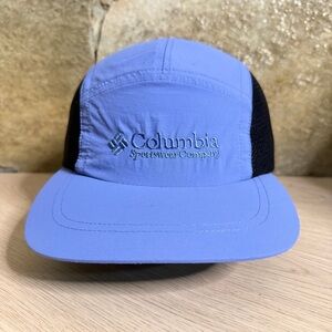 Vintage Columbia 5 Panel Technical Cap Womens One Size Light Blue Adjustable